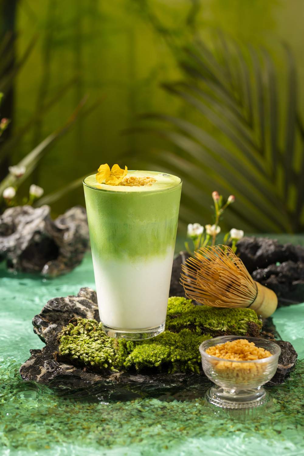 sữa dừa lá dứa kem matcha